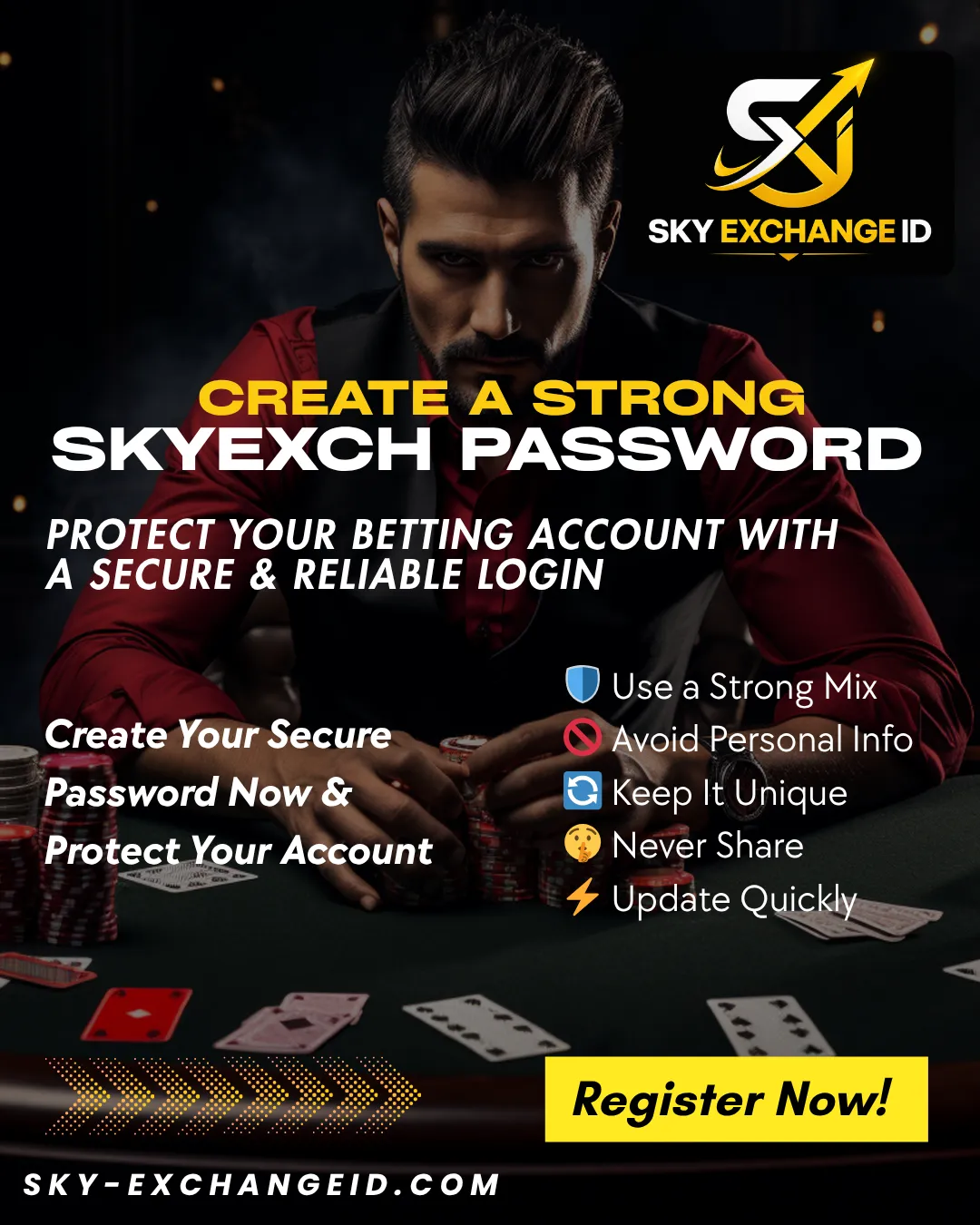Create a Strong SkyExch Login Password